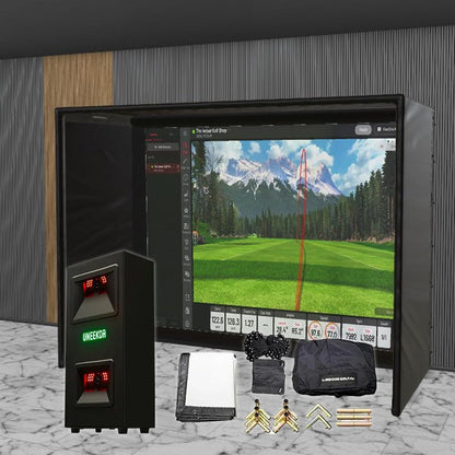 Uneekor EYE Mini LITE SIG DIY Golf Simulator Studio Package Golf Simulator Uneekor 10'10" x 8'4" x 5' (EML) 