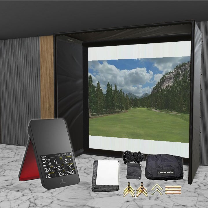 Swing Caddie SC4 SIG DIY Golf Simulator Studio Package Golf Simulator Voice Caddie 10'4" x 10'4" x 5' (SC4) 