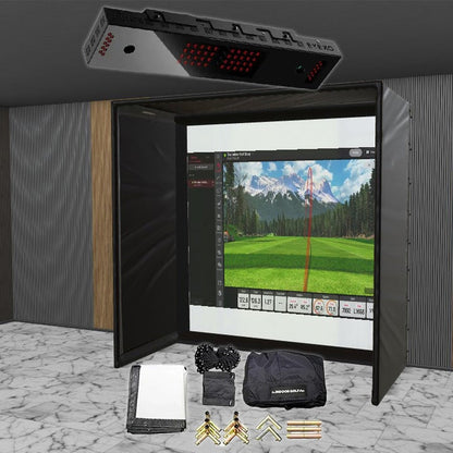 Uneekor EYE XO SIG DIY Golf Simulator Studio Package Golf Simulator Uneekor 10'4" x 10'4" x 5' (XO) 
