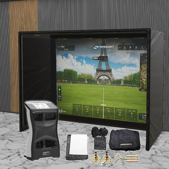 Foresight Sports GCQuad SIG DIY Golf Simulator Studio Package Golf Simulator Foresight Sports 10'4" x 7'11" x 5' (GCQ) 