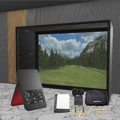 Swing Caddie SC4 SIG DIY Golf Simulator Studio Package Golf Simulator Voice Caddie 10'4" x 7'11" x 5' (SC4) 