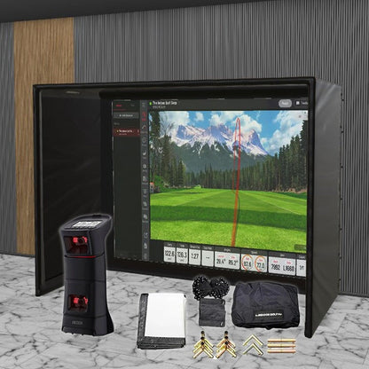 Uneekor EYE Mini SIG DIY Golf Simulator Studio Package Golf Simulator Uneekor 10'4" x 7'11" x 5' (UEM) 