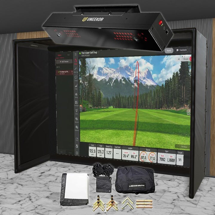 Ueekor EYE XR SIG DIY Golf Simulator Studio Package Golf Simulator Uneekor 12'10" x 9'10" x 5' (UXR) 