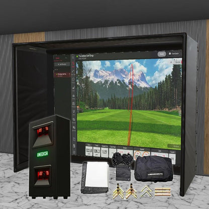 Uneekor EYE Mini LITE SIG DIY Golf Simulator Studio Package Golf Simulator Uneekor 12'2" x 9'4" x 5' (EML) 