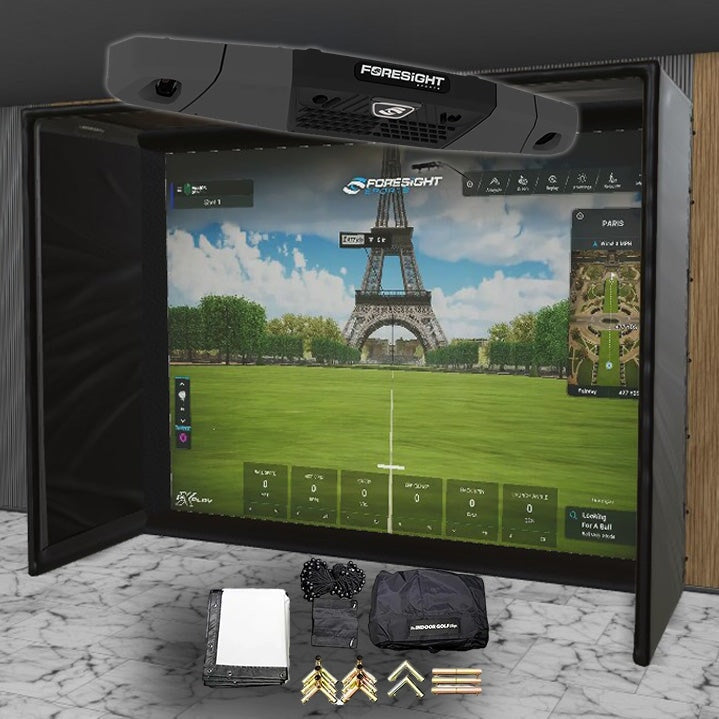 Foresight Falcon SIG DIY Golf Simulator Studio Package Golf Simulator Foresight Sports 13'7" x 10'4" x 5' (FN) 