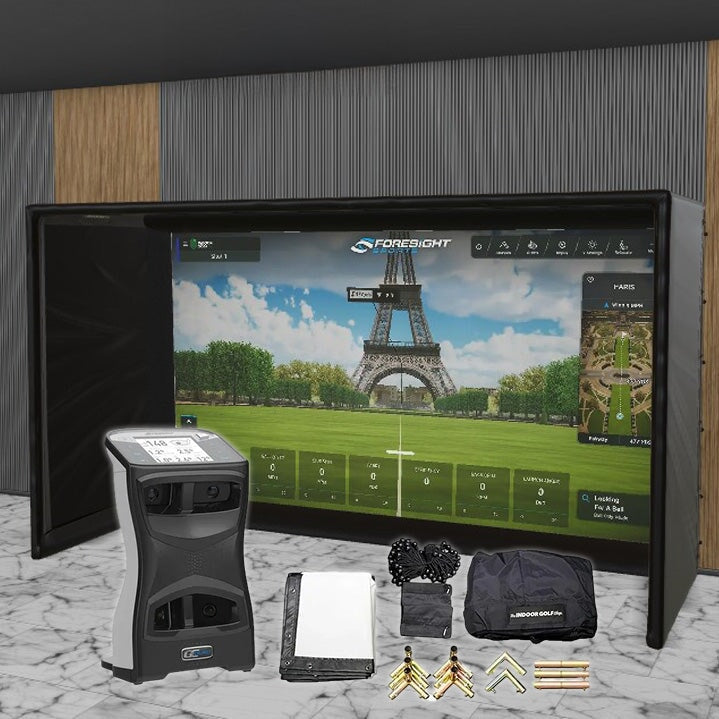 Foresight Sports GCQuad SIG DIY Golf Simulator Studio Package Golf Simulator Foresight Sports 13'7" x 7'11" x 5' (GCQ) 