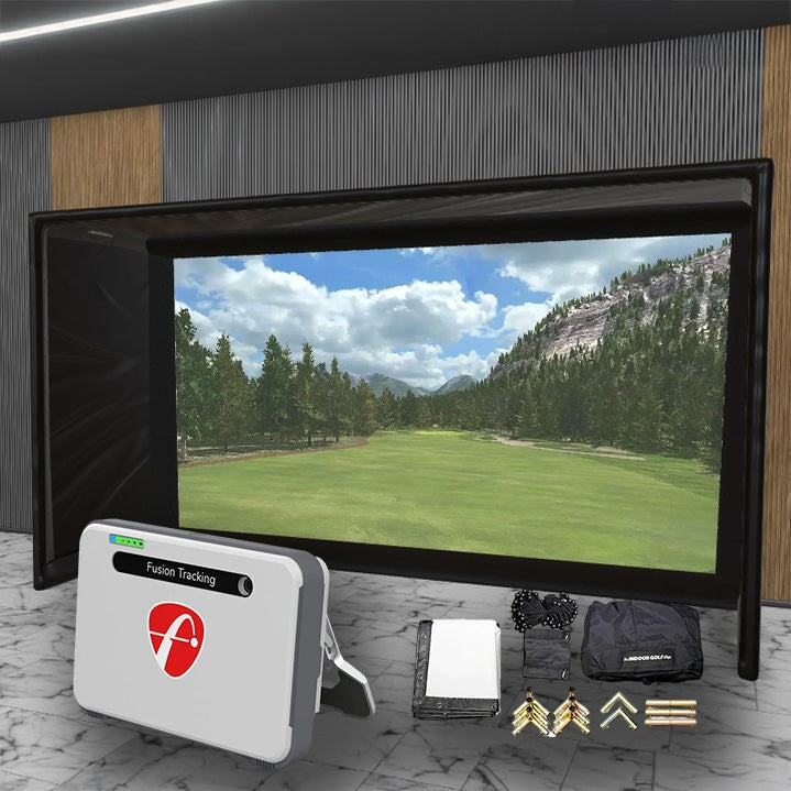Flightscope Mevo + SIG DIY Golf Simulator Studio Package Golf Simulator Flightscope 13'7" x 7'11" x 5' (MV) 