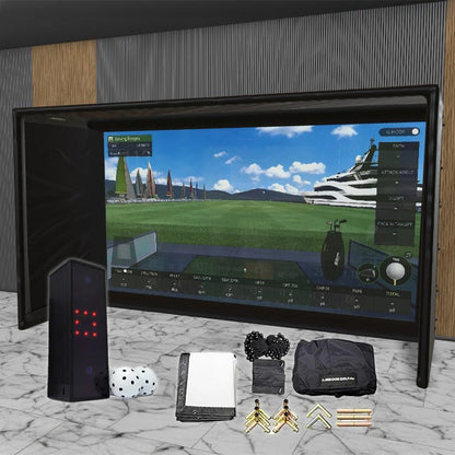 Square Golf SIG DIY Golf Simulator Studio Package Golf Simulator Square Golf 13'7" x 7'11" x 5' (SG) 