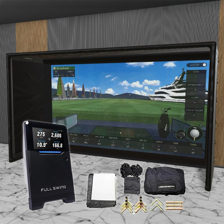 Full Swing Kit SIG DIY Golf Simulator Studio Package Golf Simulator Full Swing 13'7" x 7'11" x 5' (FSK) 