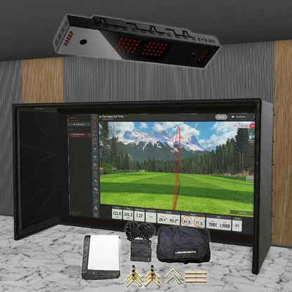 Uneekor EYE XO SIG DIY Golf Simulator Studio Package Golf Simulator Uneekor 13'7" x 7'11" x 5' (XO) 