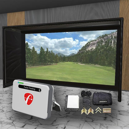 Flightscope Mevo + SIG DIY Golf Simulator Studio Package Golf Simulator Flightscope 14'2 x 8'4" x 5' (MV) 