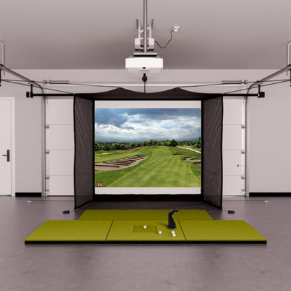 TruGolf Launch Box Garage Golf Simulator Package
