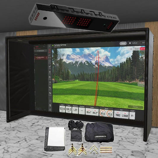 Uneekor EYE XO SIG DIY Golf Simulator Studio Package Golf Simulator Uneekor 15'4" x 9'10" 5' (XO) 