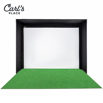 Carl's Place 8x8x5 DIY Golf Simulator Enclosure Kit with Preferred Impact Screen
