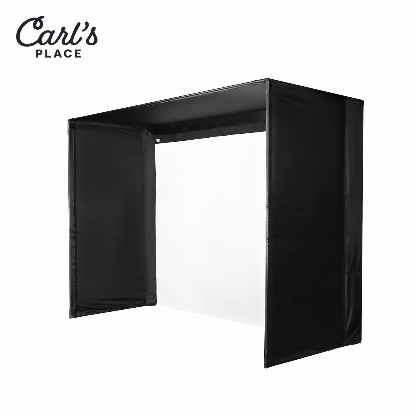 Carl's Place 8x8x5 DIY Golf Simulator Enclosure Kit with Preferred Impact Screen
