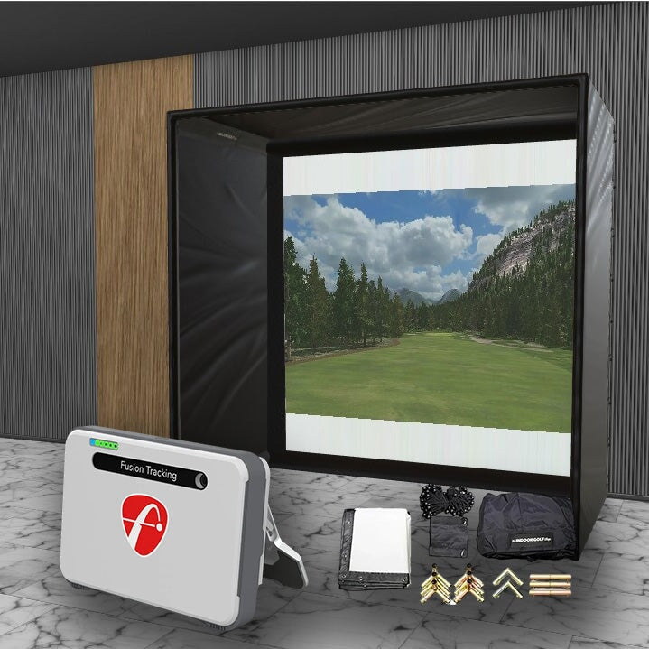 Flightscope Mevo + SIG DIY Golf Simulator Studio Package Golf Simulator Flightscope 8'4" x 8'4" x 5' (MV) 