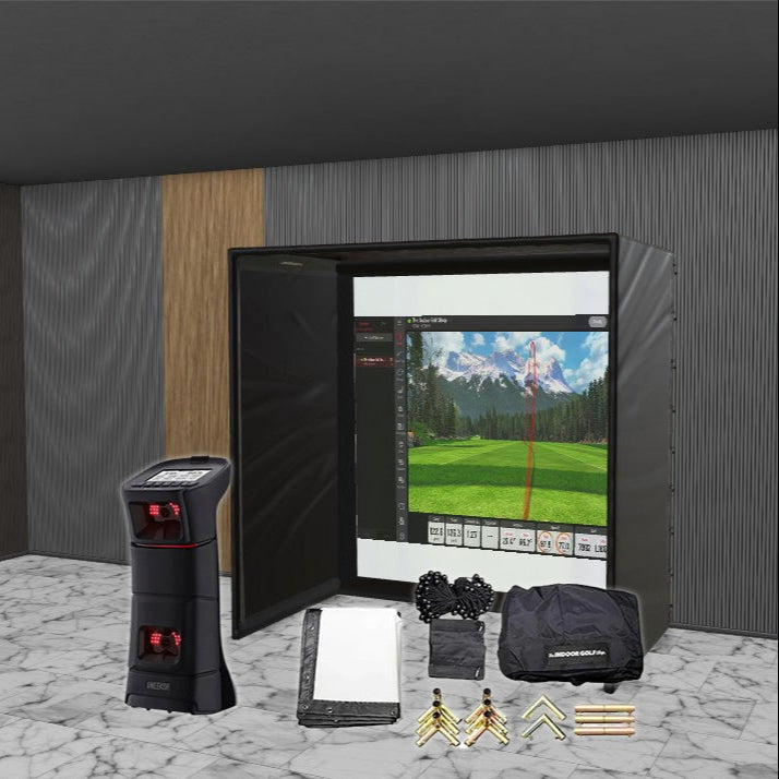 Uneekor EYE Mini SIG DIY Golf Simulator Studio Package Golf Simulator Uneekor 8'4" x 8'4" x 5' (UEM) 