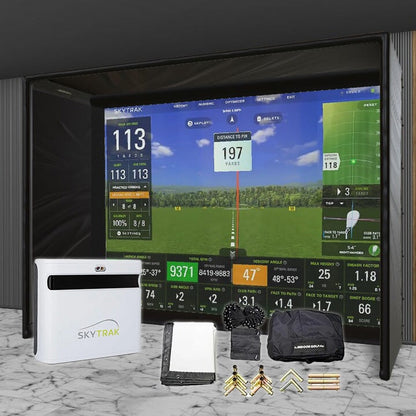 SkyTrak+ SIG DIY Golf Simulator Studio Package
