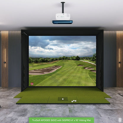 TruGolf APOGEE SIG12 Golf Simulator Package Golf Simulator TruGolf SIGPRO Softy 4' x 10'