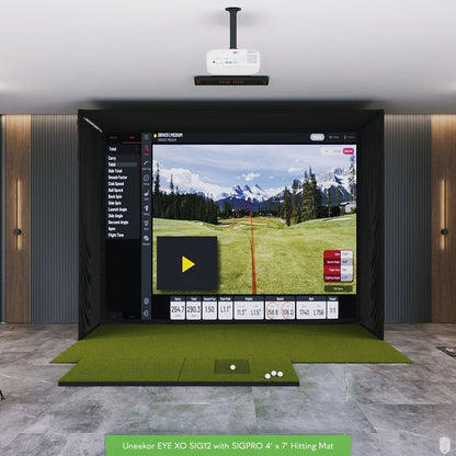 Uneekor EYE XO SIG12 Golf Simulator Package Golf Simulator Uneekor SIGPRO 4' x 7' EYE XO View