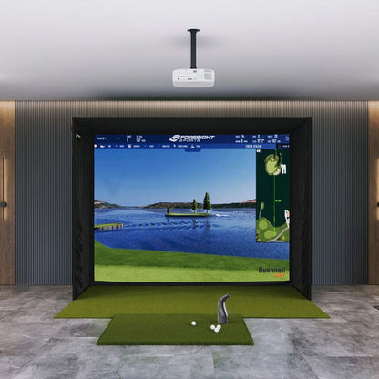 Bushnell Launch Pro SIG10 Golf Simulator Package Golf Simulator Bushnell Golf Fairway Series 5' x 5'