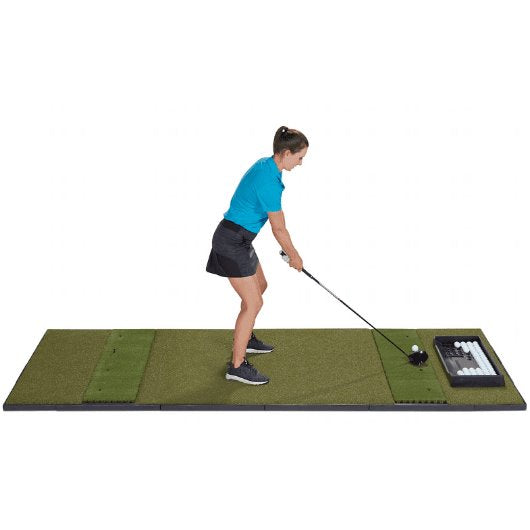 Fiberbuilt 4' x 10' Double Sided Launch Monitor Golf Mat