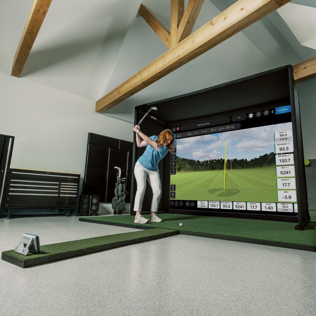 FlightScope Mevo+ SIG12 Golf Simulator Package