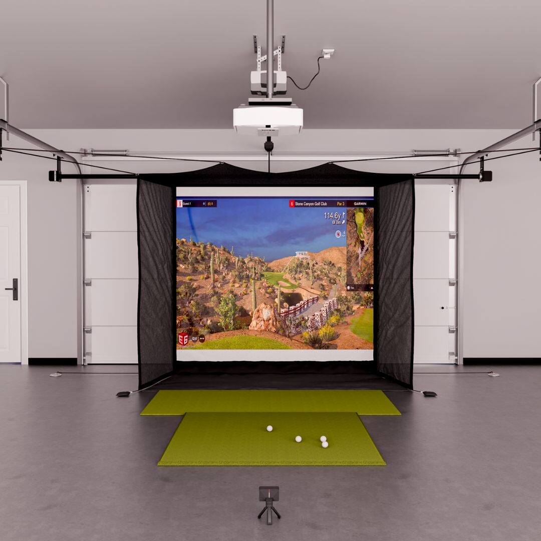 Garmin Approach R10 Garage Golf Simulator Package