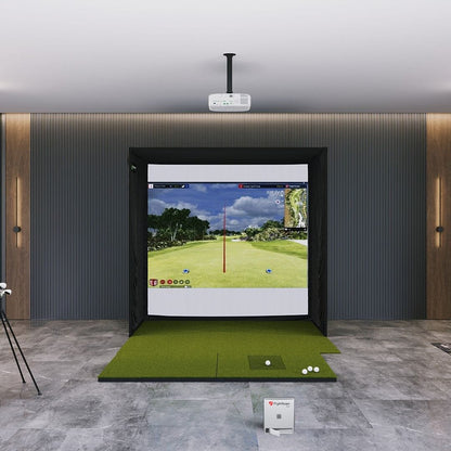 MEVO GEn2 SIG8 GOlf Simulator package with 4x7 golf mat