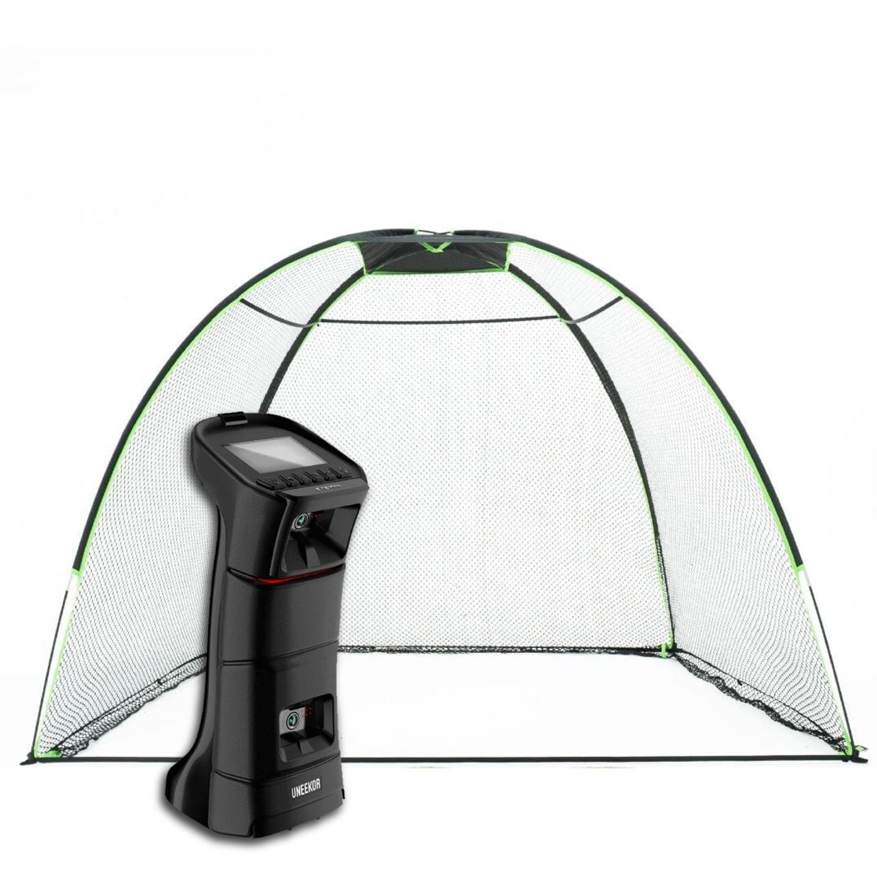 Uneekor EYE MINI Golf Net Practice Bundle Golf Simulator Uneekor 10'x7' Rounded Golf Net View 