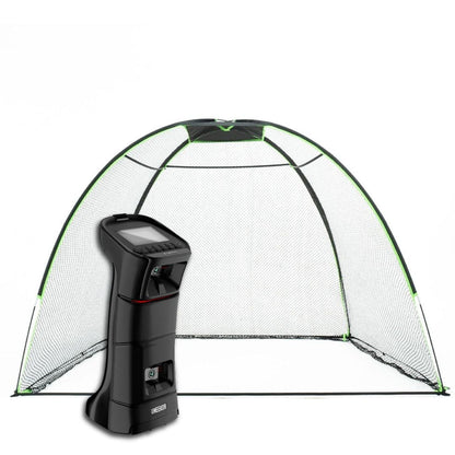 Uneekor EYE MINI Golf Net Practice Bundle Golf Simulator Uneekor 10'x7' Rounded Golf Net View 