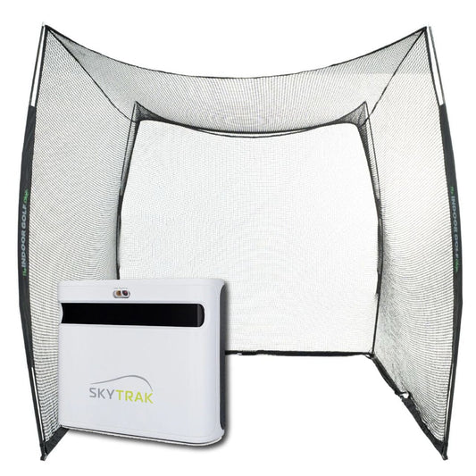 SkyTrak+ Golf Net Practice Bundle Golf Simulator SkyTrak 10x10x10 Golf Net 