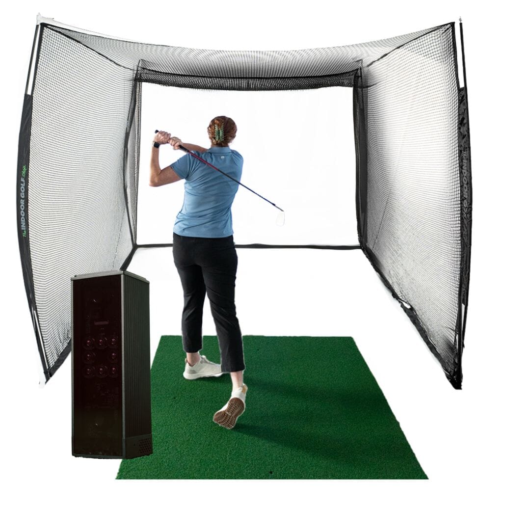 Square Golf Launch Monitor and Golf Net and Screen