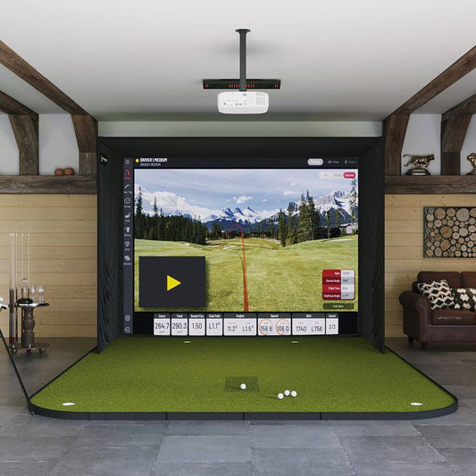 Uneekor EYE XO SIG10 Golf Simulator Package Golf Simulator Uneekor SIG10 Golf Simulator Flooring EYE XO View